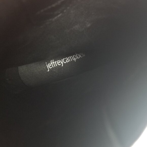 NWOB Jeffrey Campbell Desert-Me Women's Black Leather Mid Calf Boots Sz 6M - Picture 10 of 12